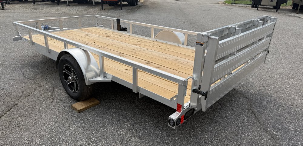 2027 Load Trail UA 77X14 SA / ALUMINUM FRAME / 55" BI-FOLD TAILGATE / ALUMINUM WHEELS Utility Traile