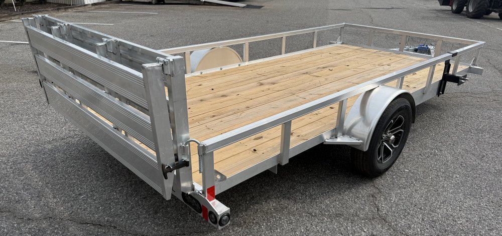2027 Load Trail UA 77X14 SA / ALUMINUM FRAME / 55" BI-FOLD TAILGATE / ALUMINUM WHEELS Utility Traile