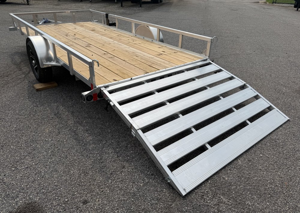 2027 Load Trail UA 77X14 SA / ALUMINUM FRAME / 55" BI-FOLD TAILGATE / ALUMINUM WHEELS Utility Traile