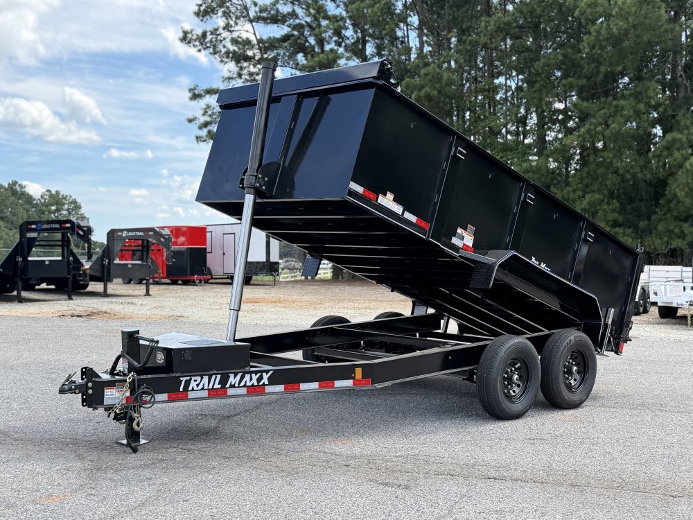 2026 Trail Maxx 83X14X3 HIGH SIDE TELESCOPIC W/REAR STABILIZER JACKS 14K GVWR Dump Trailer