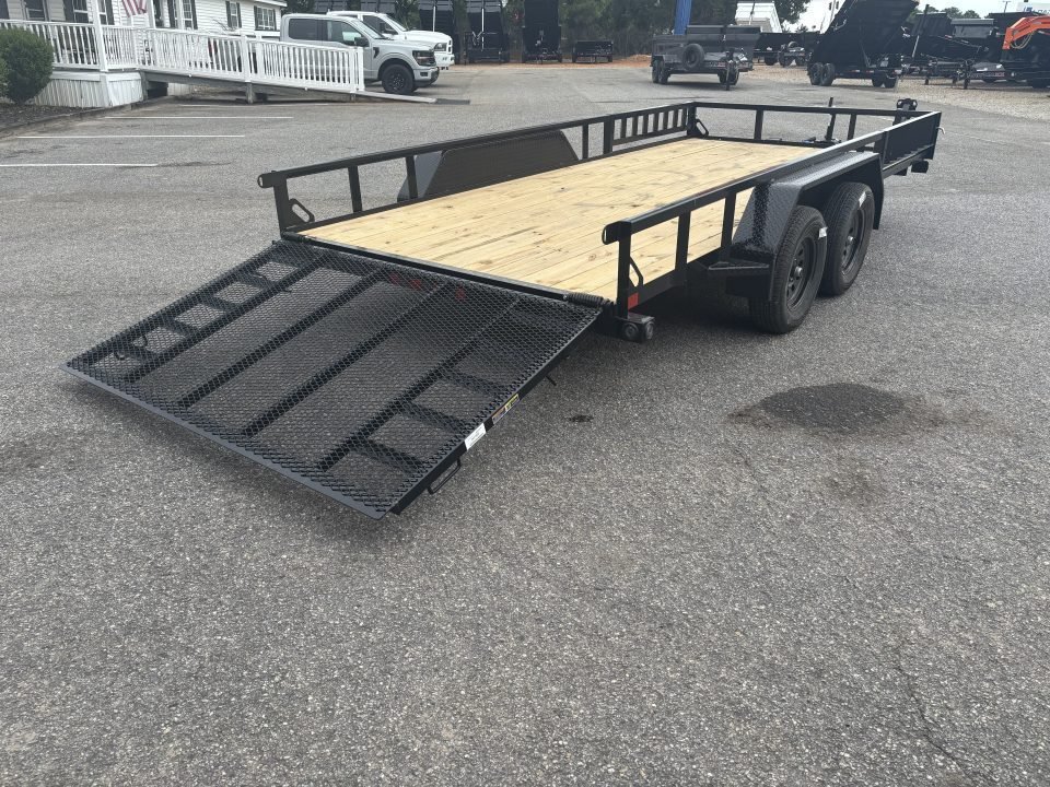 2026 Load Trail UT 83X16 4' FOLD GATE SIDE RAIL RAMPS 7000K GVWR Utility Trailer