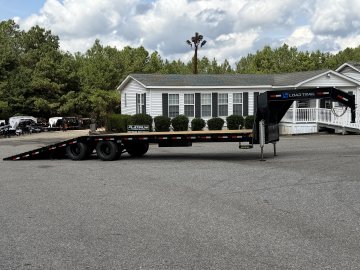 2027 Load Trail GL 102X32 25.9K 12' HYDRUALIC DOVETAIL 14PLY TIRES 4 BUTTON WIRELESS Flatbed Trailer