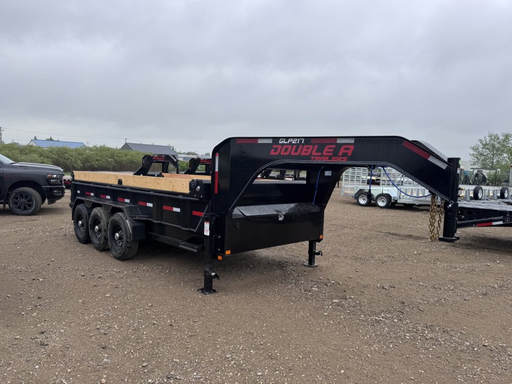 2027 Double A GLP217-16, 7x16 Gooseneck Dump Trailer