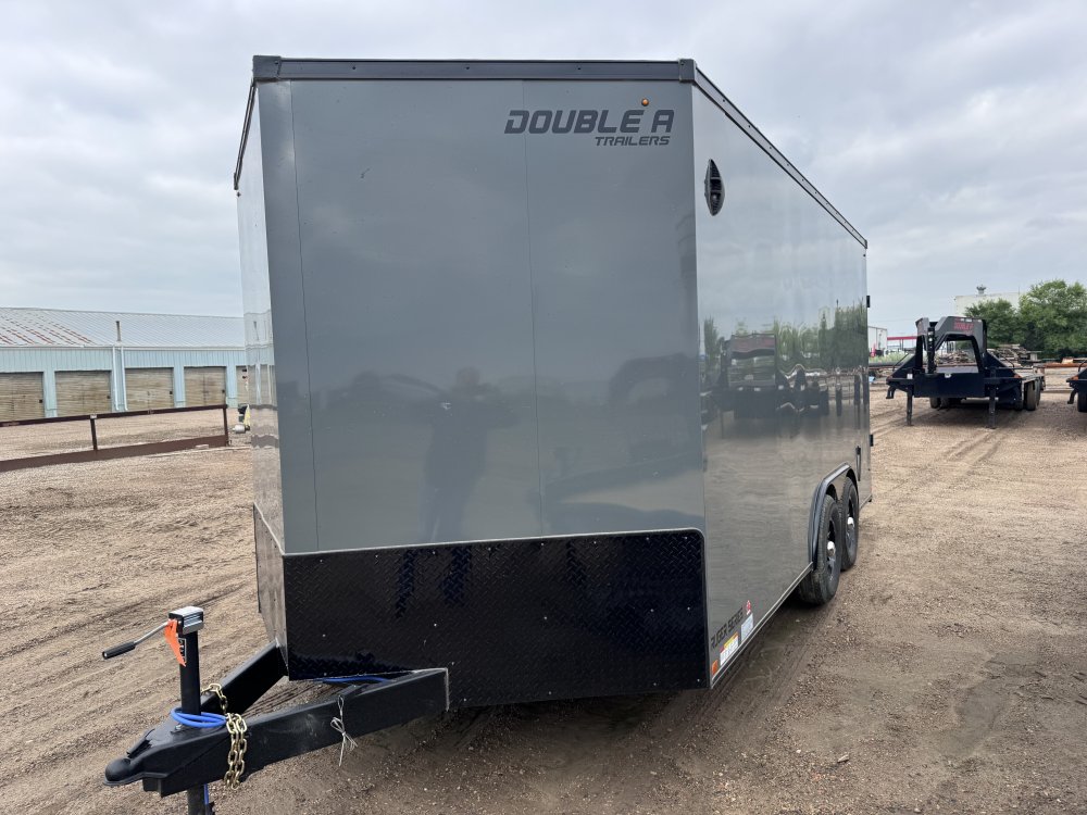 2027 Double A Ruger 8.5x16 plus vnose - BARN doors enclosed trailer