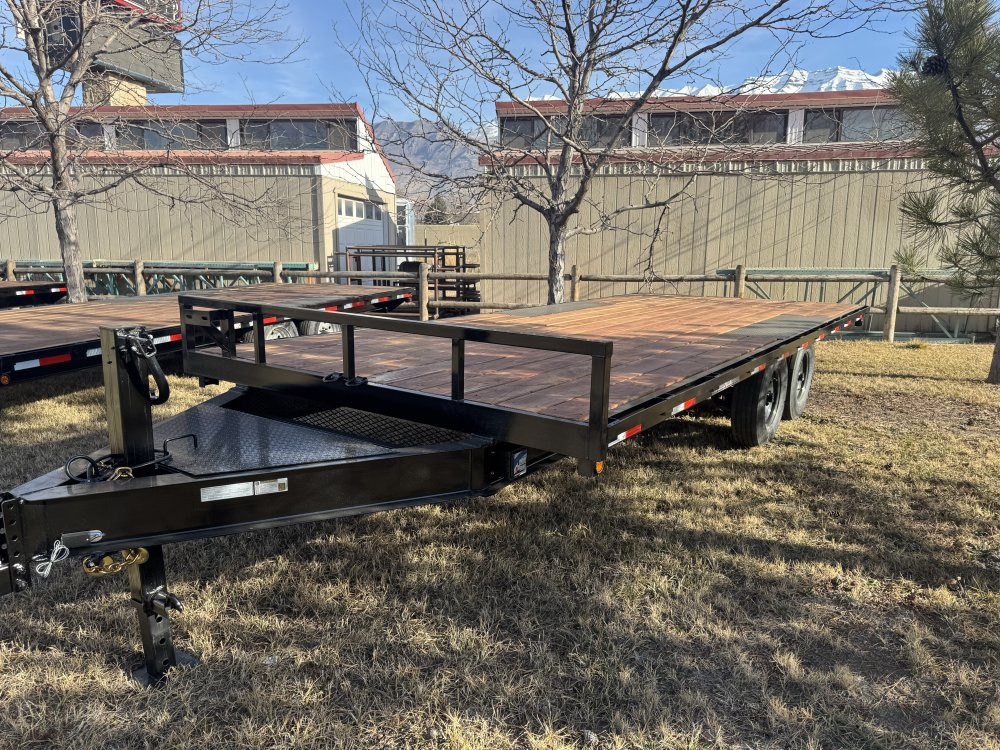 Quadrax 8.5X20 Deck-over Flatbed Trailer 14,000 GVWR