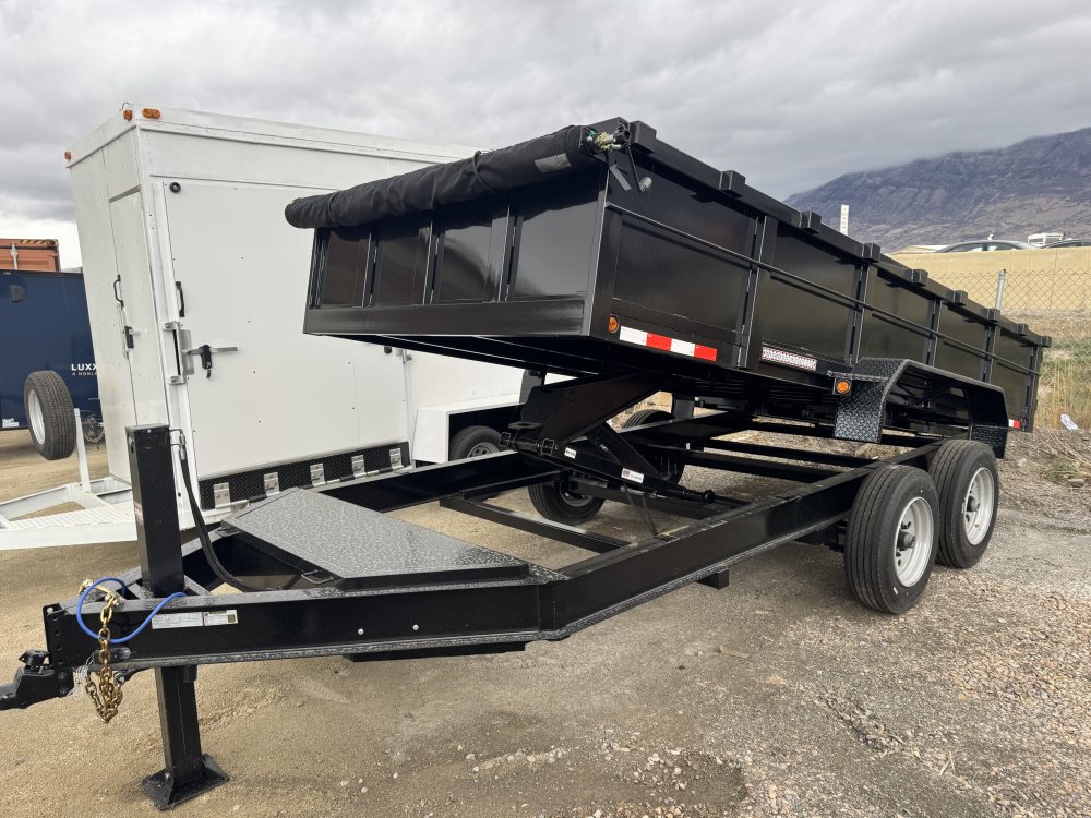 Quadrax 7X14 Dump Trailer 14.000 GVWR