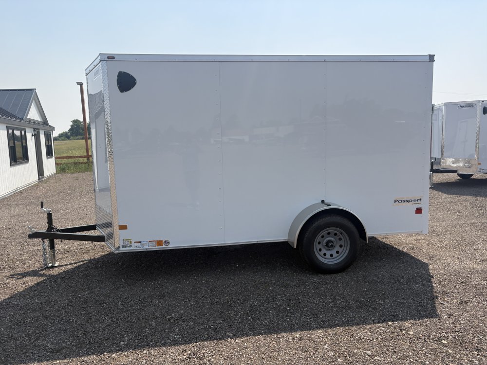Haulmark 6'X12' 3K cargo trailer, ST205/75R15 Radial tires, spare tire