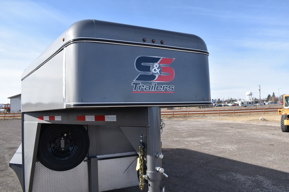 S&S 6'X8" X 24' 14K Gooseneck stock trailer, 14 ply tires, LED lights