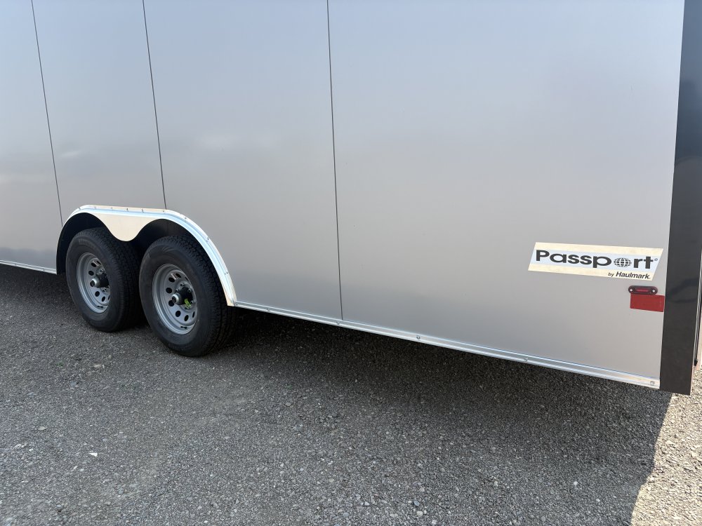 Haulmark 8.5 X 24' 10K cargo trailer, ST225/75R15 Radial tires, spare tire, LED lights