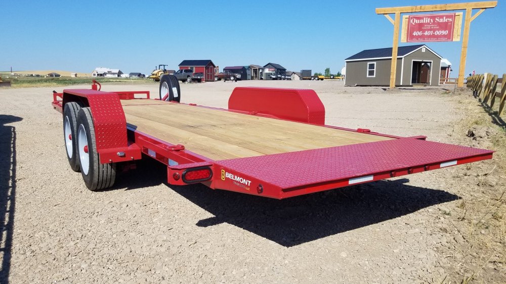 SSTD22-16K Belmont Lo-Pro Gravity Tilt Equipment Trailer, 17.5 rims, 16 ply tires, spare tire, 6' st