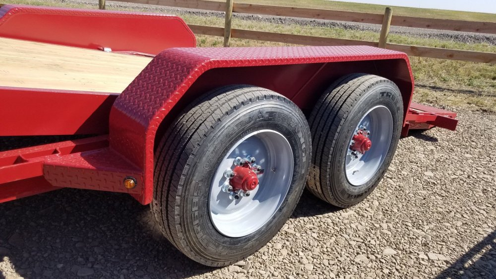 SSTD22-16K Belmont Lo-Pro Gravity Tilt Equipment Trailer, 17.5 rims, 16 ply tires, spare tire, 6' st