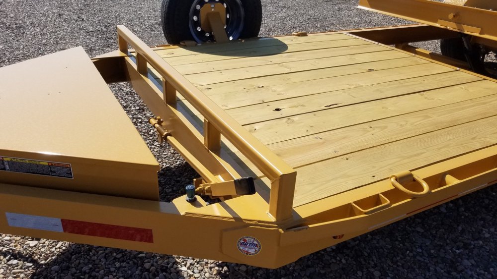 SSTD24-14K (81"X24') Belmont Lo-Pro Gravity Tilt Equipment Trailer, 80R16 "E", spare tire, 6' statio