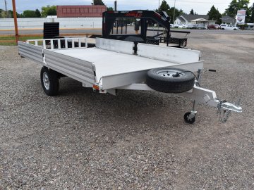Aluma 88X12 3K 3 place ATV trailer, ST205/75R14 tires, aluminum wheels