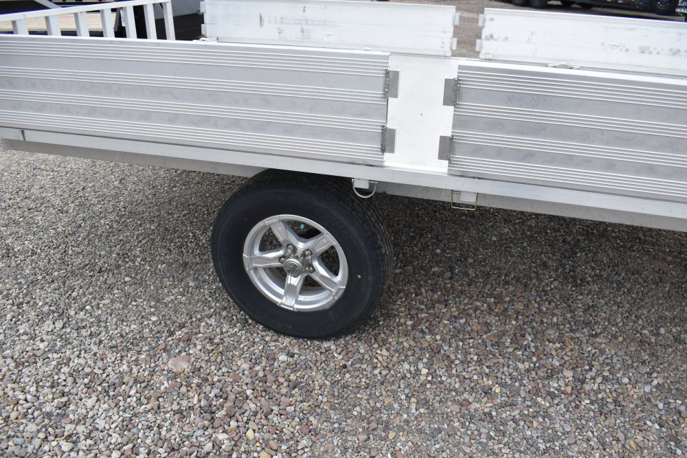 Aluma 88X12 3K 3 place ATV trailer, ST205/75R14 tires, aluminum wheels