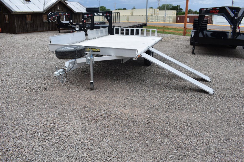 Aluma 88X12 3K 3 place ATV trailer, ST205/75R14 tires, aluminum wheels