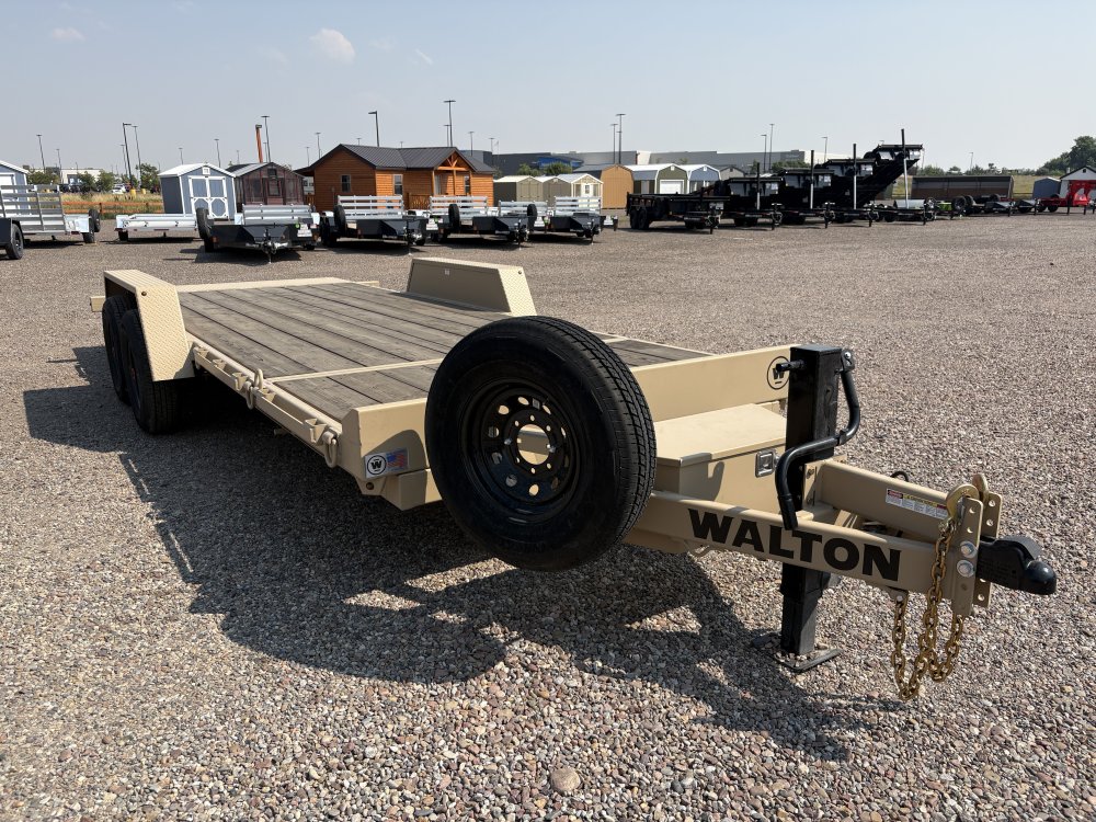 Walton TSX207-20B 14K (85"X20') Bumper pull tilt deck equipment trailer,