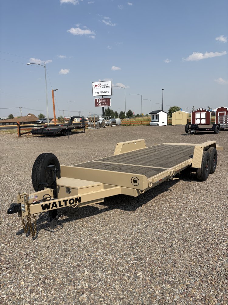 Walton TSX207-20B 14K (85"X20') Bumper pull tilt deck equipment trailer,
