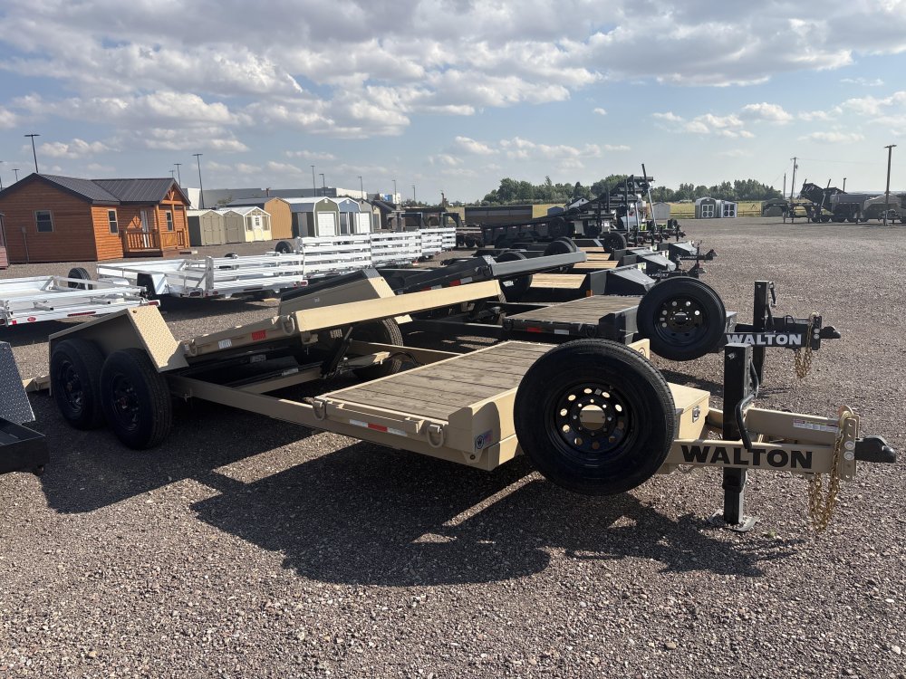 Walton TSX207-20B 14K (85"X20') Bumper pull tilt deck equipment trailer,