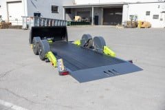Flat track FTC8018 8K Bumper pull trailer,