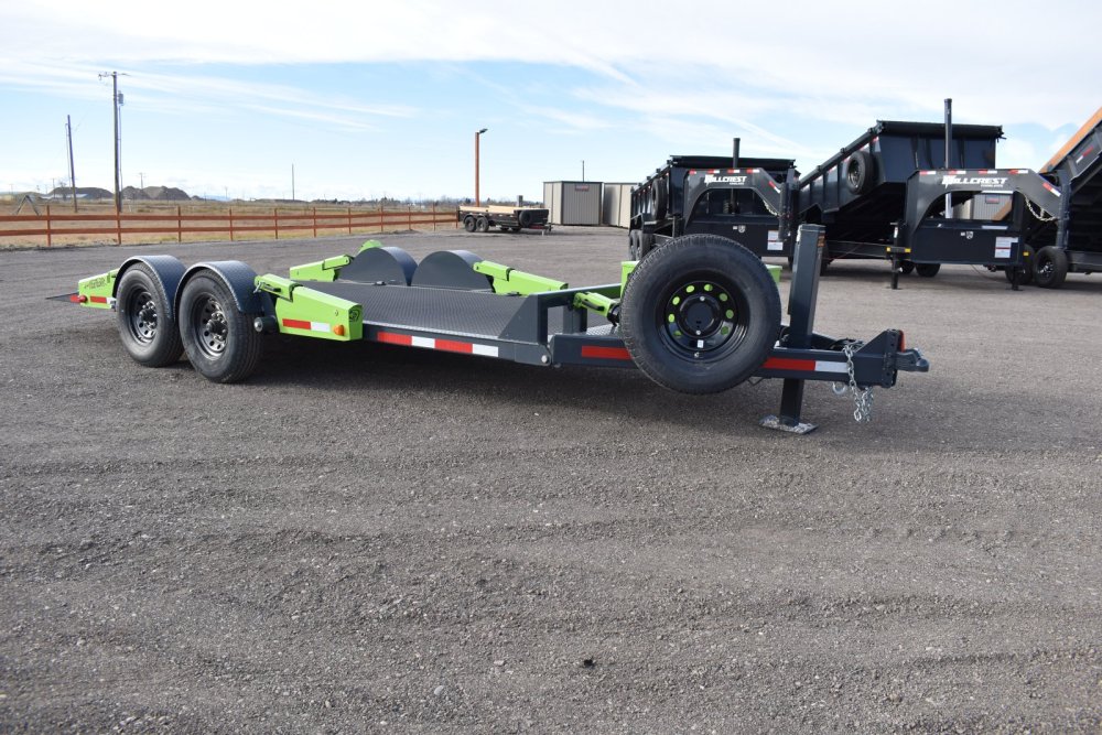 Flattrack FCH7212 -72"x12' 14K By Belmont, knuckled a-frame, ST235/80R16 "E" tires,