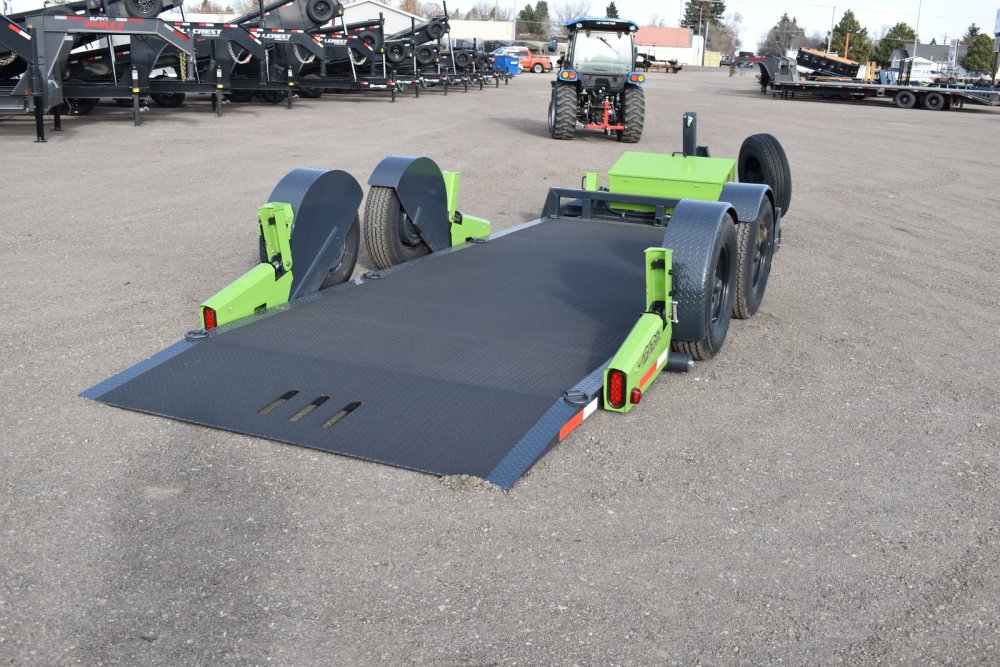 Flattrack FCH7212 -72"x12' 14K By Belmont, knuckled a-frame, ST235/80R16 "E" tires,