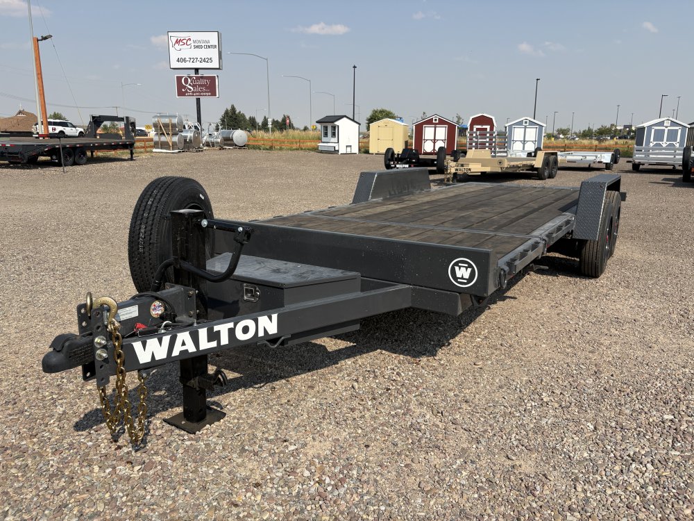 Walton TSX208-20B 16K (85"X20') Bumper pull tilt deck equipment trailer,
