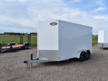 Celltech 7X14 7K Cargo trailer, hot dipped galvanized frame, all steel (celltech metals) panel const