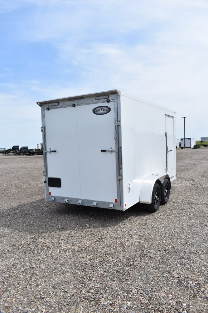 Celltech 7X14 7K Cargo trailer, hot dipped galvanized frame, all steel (celltech metals) panel const