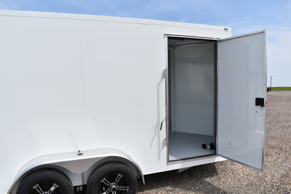 Celltech 7X14 7K Cargo trailer, hot dipped galvanized frame, all steel (celltech metals) panel const