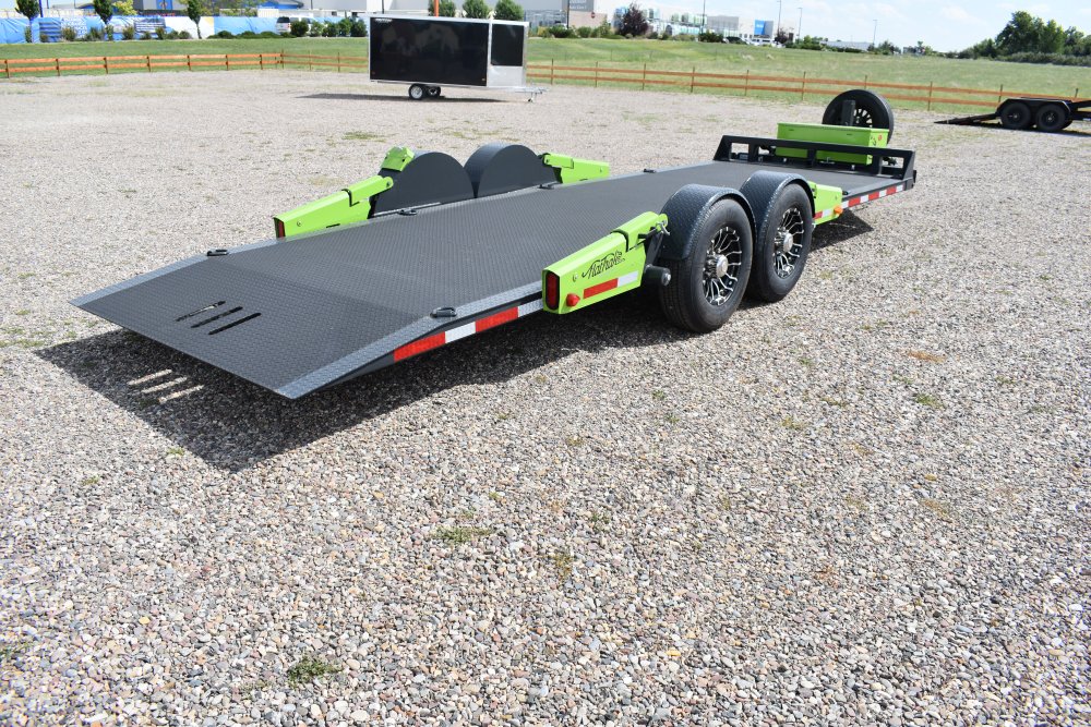 Flattrack FCH8022 -80"x22' 14K By Belmont, knuckled a-frame, Winch (tiger shark 9500) w/wireless rem