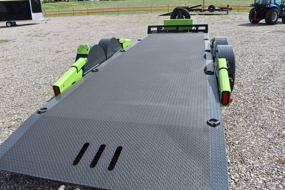Flattrack FCH8022 -80"x22' 14K By Belmont, knuckled a-frame, Winch (tiger shark 9500) w/wireless rem