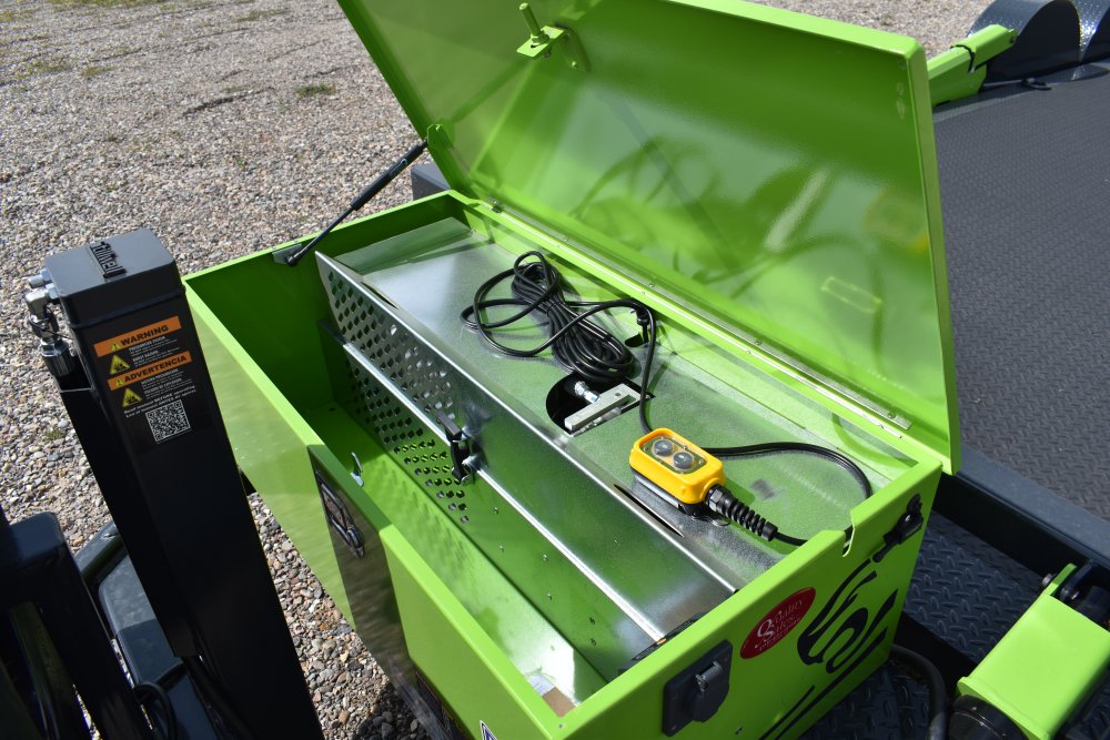 Flattrack FCH8022 -80"x22' 14K By Belmont, knuckled a-frame, Winch (tiger shark 9500) w/wireless rem