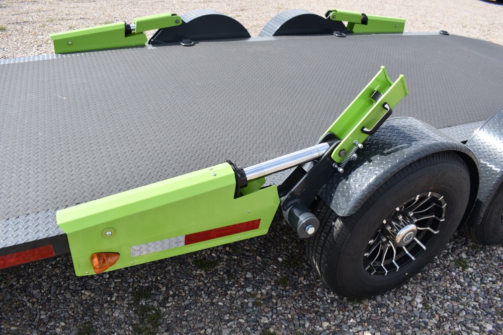 Flattrack FCH8022 -80"x22' 14K By Belmont, knuckled a-frame, Winch (tiger shark 9500) w/wireless rem