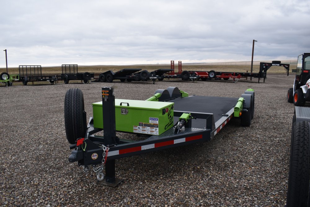 Flattrack FCH8022 -80"x22' 14K By Belmont, knuckled a-frame, Winch (tiger shark 9500) w/wireless rem