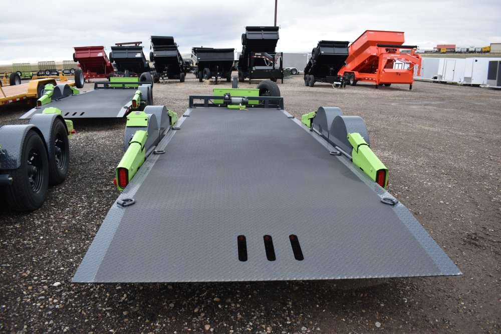 Flattrack FCH8022 -80"x22' 14K By Belmont, knuckled a-frame, Winch (tiger shark 9500) w/wireless rem