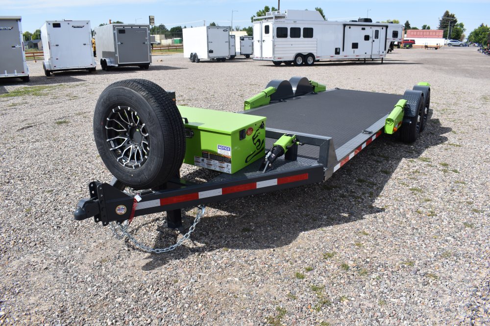 Flattrack FCH8022 -80"x22' 14K By Belmont, knuckled a-frame, ST235/80R16 "E" tires, aluminum wheels