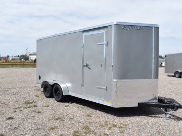 Doolittle 7X16 7K Enclosed cargo trailer, rear ramp door,
