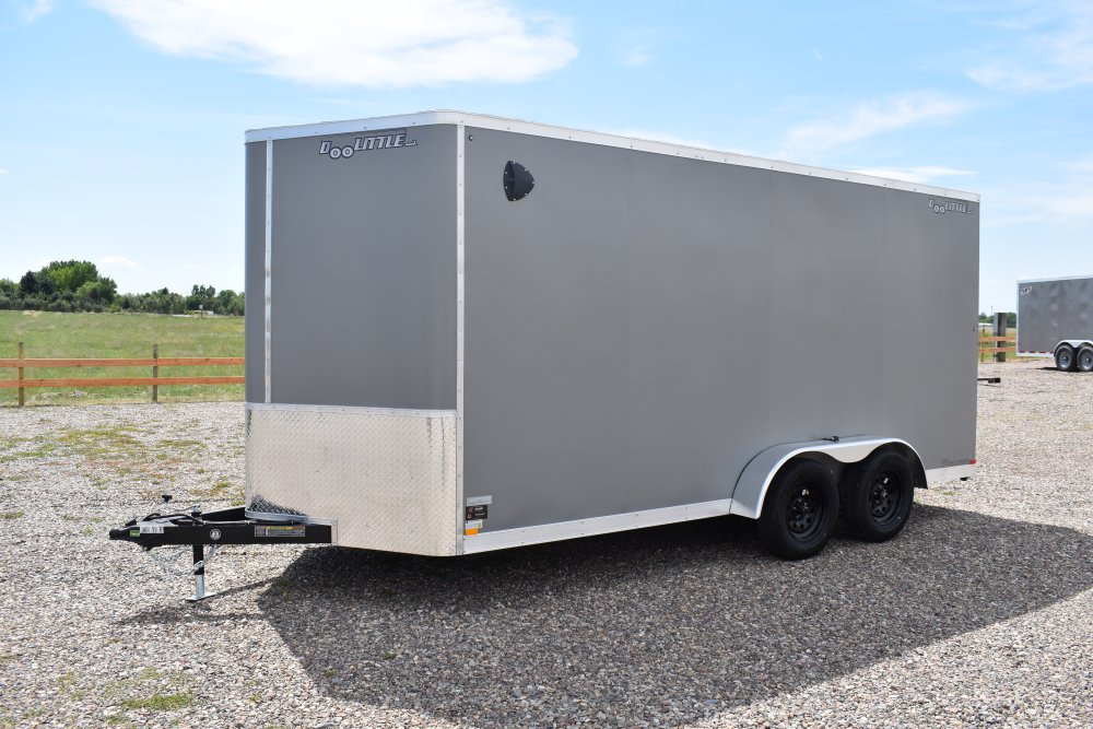 Doolittle 7X16 7K Enclosed cargo trailer, rear ramp door,