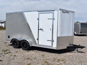Doolittle 7X14 7K Enclosed cargo trailer, rear ramp door, 2-tone