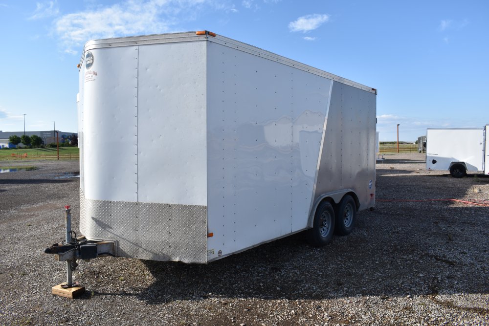 Doolittle 7X14 7K Enclosed cargo trailer, rear ramp door, 2-tone