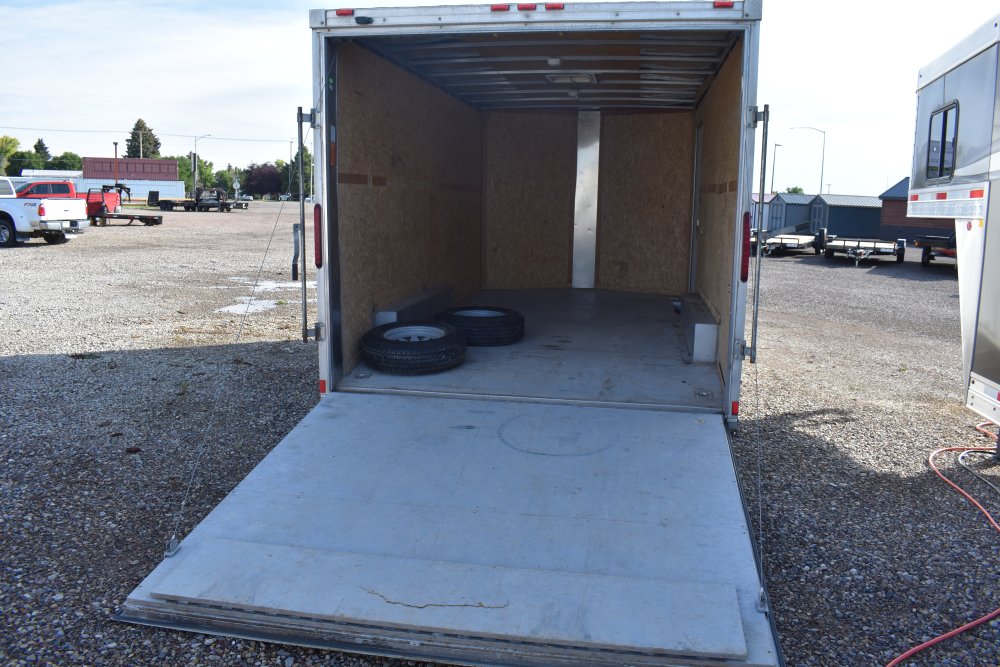 Doolittle 7X14 7K Enclosed cargo trailer, rear ramp door, 2-tone