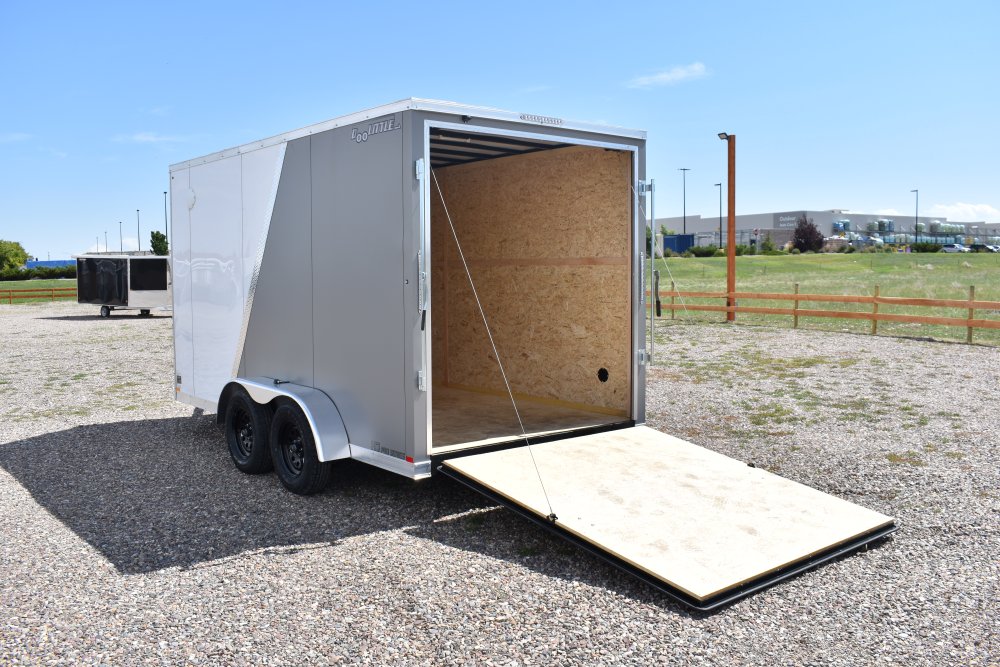 Doolittle 7X14 7K Enclosed cargo trailer, rear ramp door, 2-tone