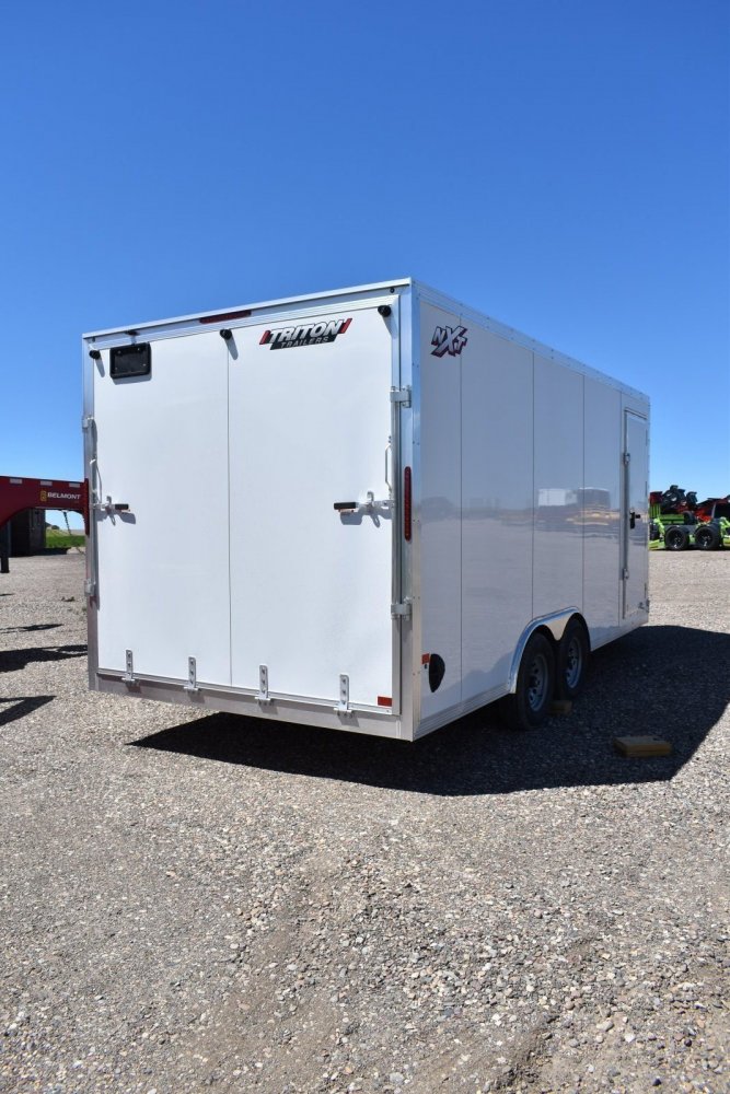 Triton Cargo Trailer NXT 8.5x18 10K ramp door, recessed slide track system full lengths w/4 d rings,