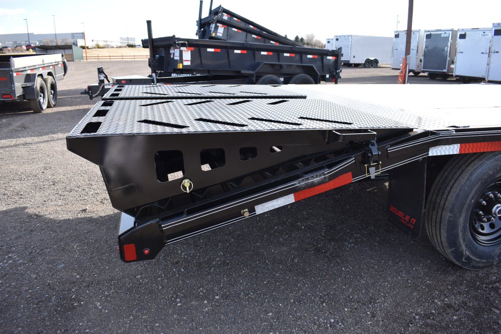 Double A 102"x24' 14K Gooseneck deck over trailer, Tires (ST235/85R16), spare tire
