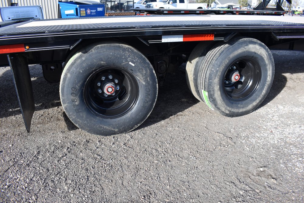 Double A 102"x24' 14K Gooseneck deck over trailer, Tires (ST235/85R16), spare tire