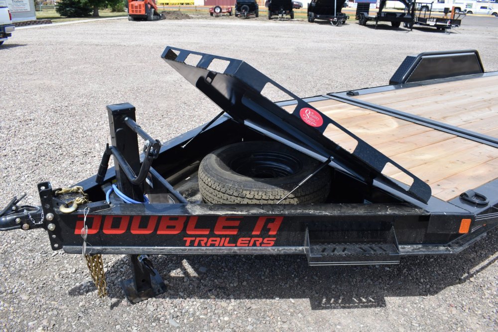 Double A 83X24 21K Bumper pull Tri axle tilt deck equipment trailer