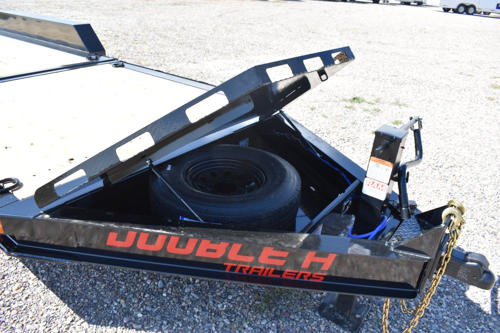 Double A 83X24 21K Bumper pull Tri axle tilt deck equipment trailer