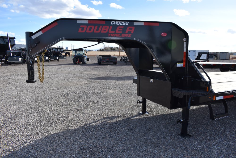 Double A 102"X32' 24K Gooseneck deck over trailer, ST235/85R16 14 ply tires, spare tire