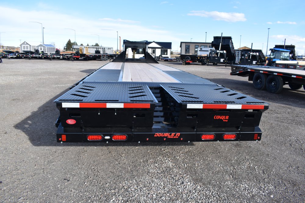 Double A 102"X32' 24K Gooseneck deck over trailer, ST235/85R16 14 ply tires, spare tire
