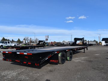 Double A 102"X32' 24K Gooseneck deck over trailer, ST235/85R16 14 ply tires, spare tire